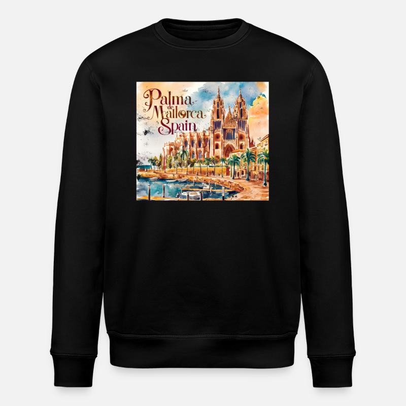 Palma de Majorque - Sweat bio ROLLER Stanley/Stella Unisexe - noir
