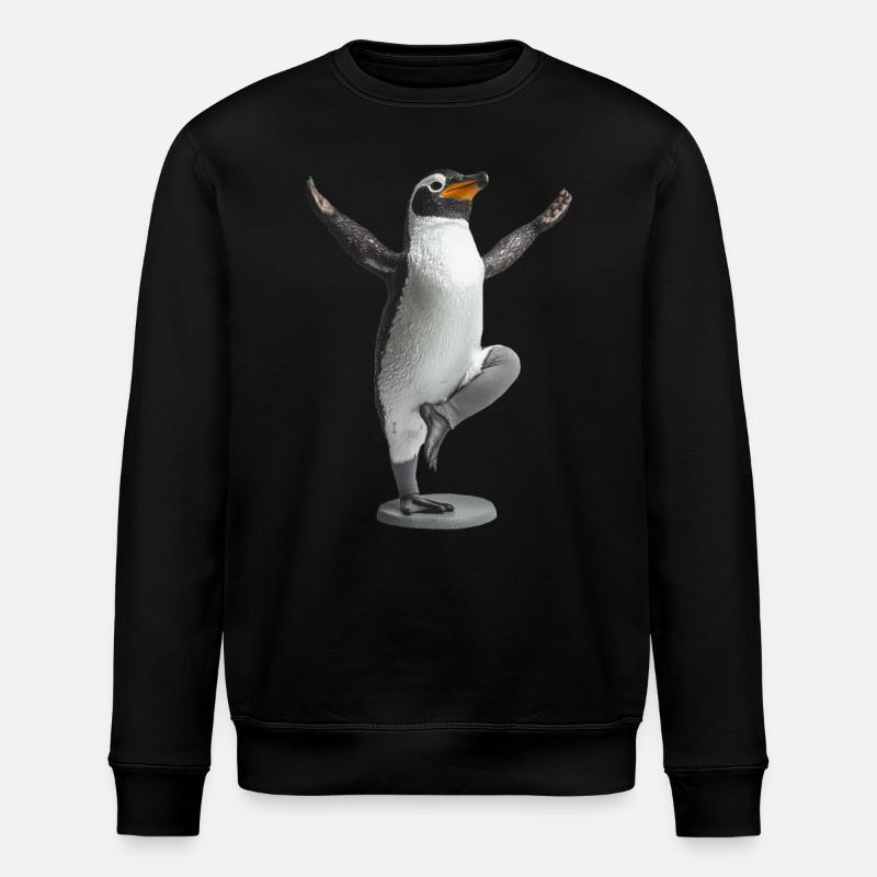 Pinguin - Stanley/Stella Unisex Bio-Sweatshirt ROLLER - Schwarz