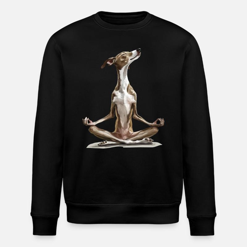 Windhund - Stanley/Stella Unisex Bio-Sweatshirt ROLLER - Schwarz