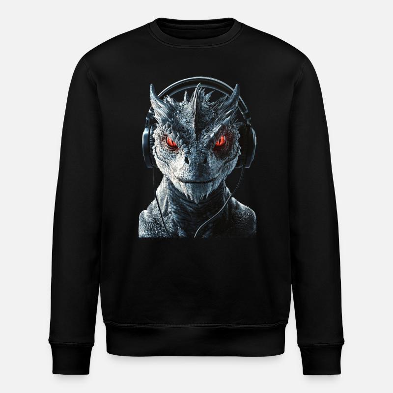 Drachen - Stanley/Stella Unisex Bio-Sweatshirt ROLLER - Schwarz