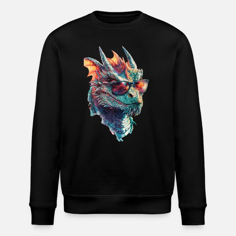 Drachen - Stanley/Stella Unisex Bio-Sweatshirt ROLLER - Schwarz