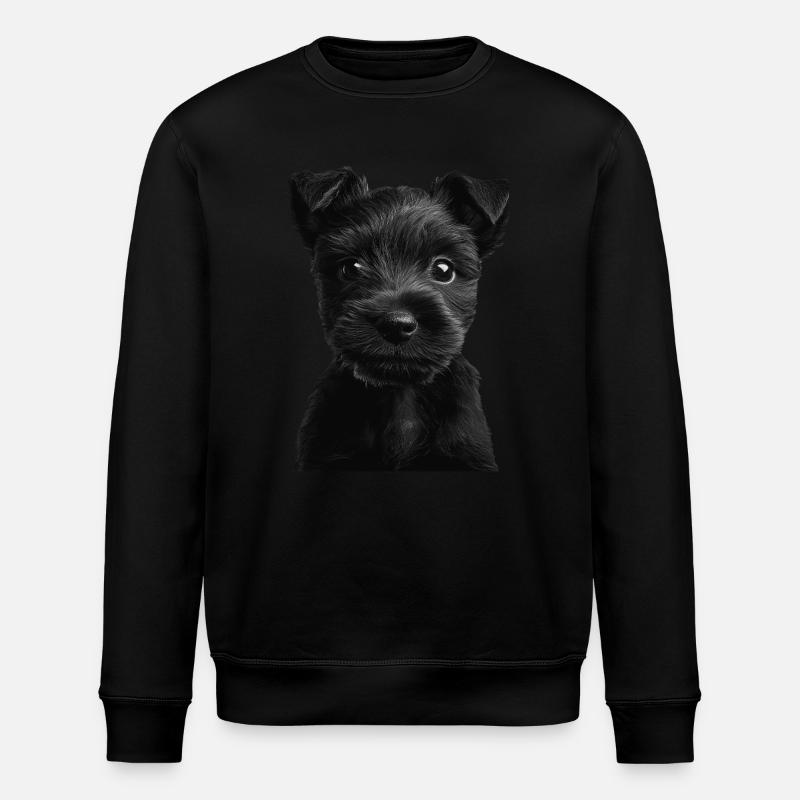 Scottish Terrier - Stanley/Stella Unisex Bio-Sweatshirt ROLLER - Schwarz