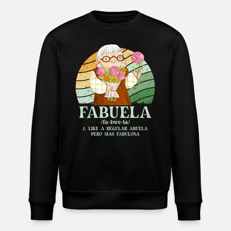 Fabuela - Stanley/Stella Unisex Bio-Sweatshirt ROLLER - Schwarz