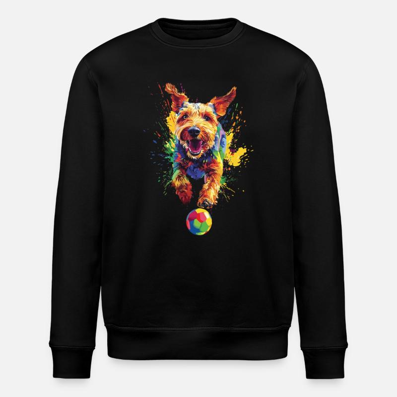 Airedale Terrier - Stanley/Stella Unisex Bio-Sweatshirt ROLLER - Schwarz