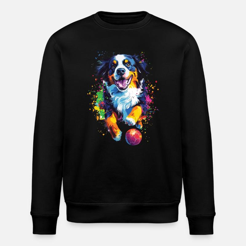 Berner Sennenhund - Stanley/Stella Unisex Bio-Sweatshirt ROLLER - Schwarz