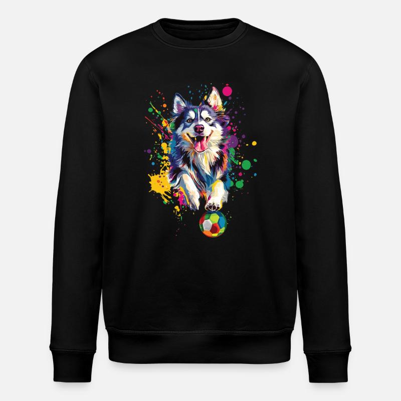 Alaskan Malamute - Stanley/Stella Unisex Bio-Sweatshirt ROLLER - Schwarz