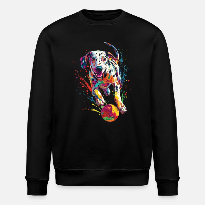 Dalmatiner - Stanley/Stella Unisex Bio-Sweatshirt ROLLER - Schwarz