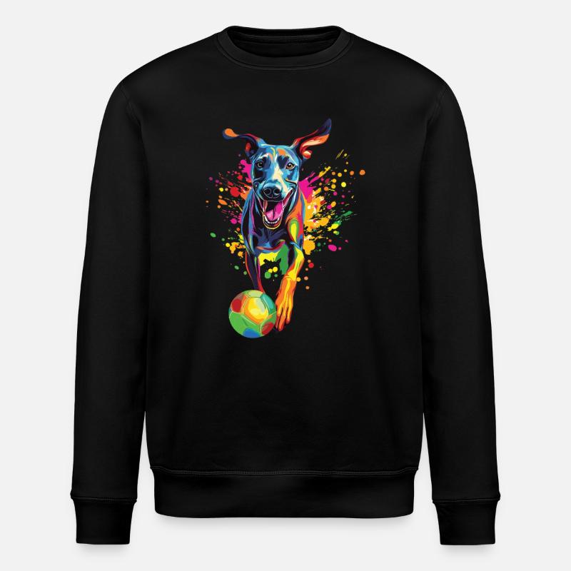 Windhund - Stanley/Stella Unisex Bio-Sweatshirt ROLLER - Schwarz