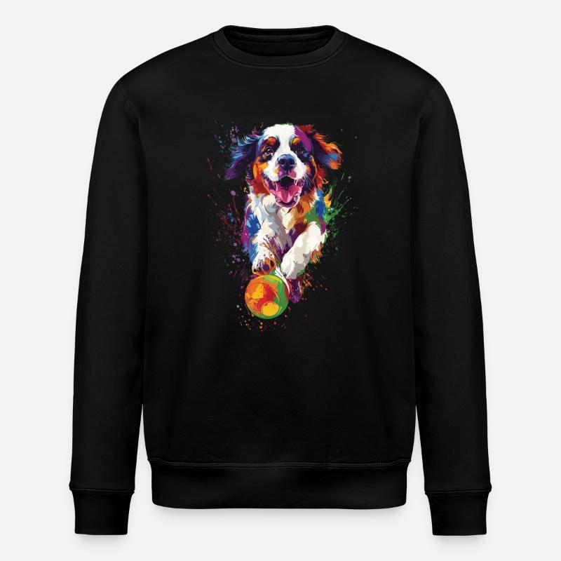 Bernhardiner - Stanley/Stella Unisex Bio-Sweatshirt ROLLER - Schwarz