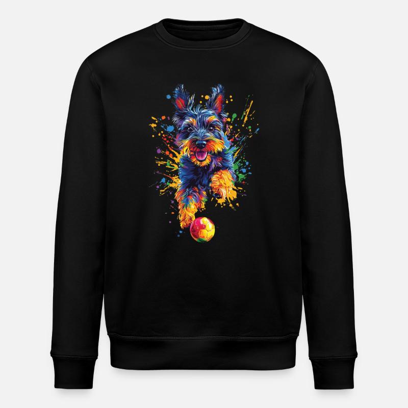 Scottish Terrier - Stanley/Stella Unisex Bio-Sweatshirt ROLLER - Schwarz