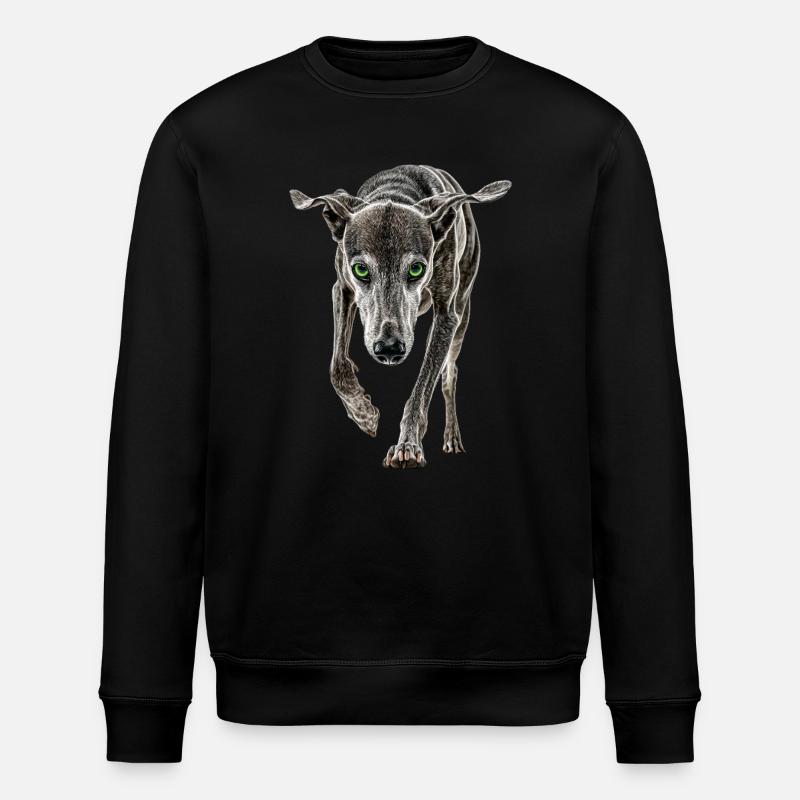 Windhund - Stanley/Stella Unisex Bio-Sweatshirt ROLLER - Schwarz