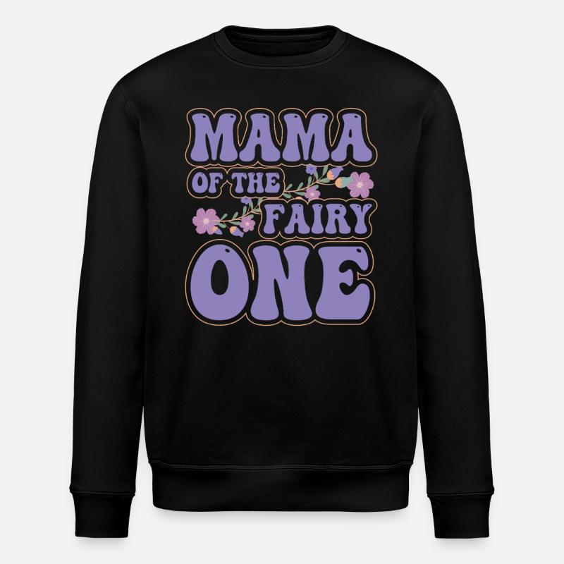 Mama der Fee Eins - Stanley/Stella Unisex Bio-Sweatshirt ROLLER - Schwarz