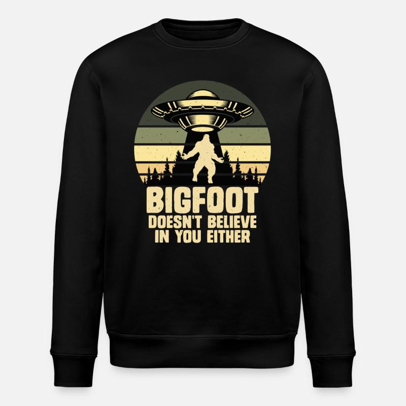OVNI Bigfoot Yeti Sasquatch - Sweat bio ROLLER Stanley/Stella Unisexe - noir