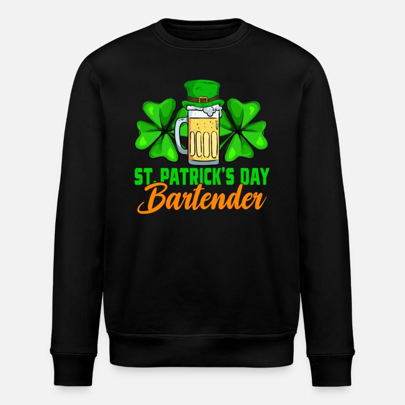 Barman de la Saint-Patrick - Sweat bio ROLLER Stanley/Stella Unisexe - noir