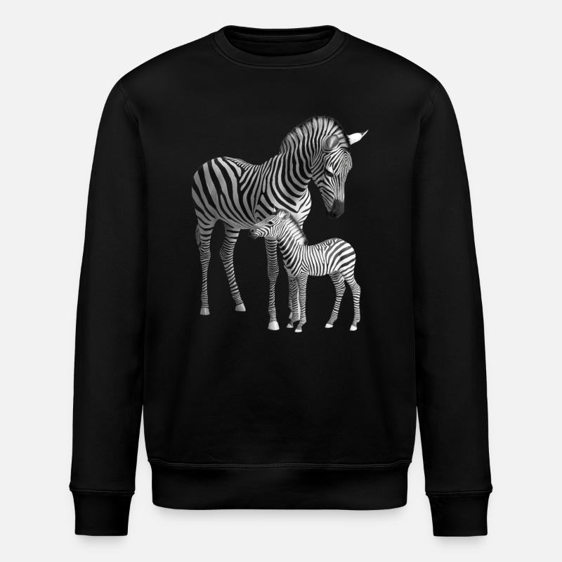 Zebra - Stanley/Stella Unisex Bio-Sweatshirt ROLLER - Schwarz