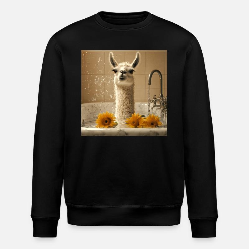 Lama - Stanley/Stella Unisex Bio-Sweatshirt ROLLER - Schwarz