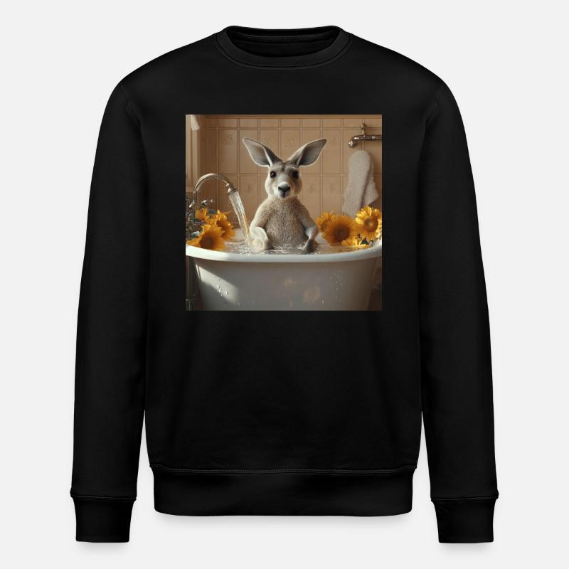 Känguru - Stanley/Stella Unisex Bio-Sweatshirt ROLLER - Schwarz