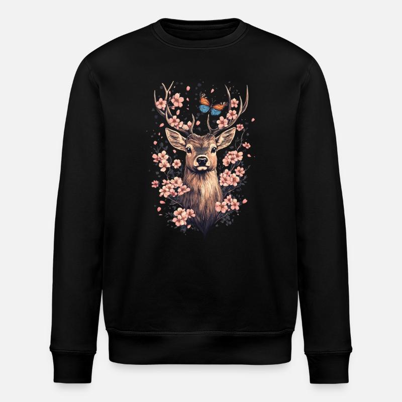Reh - Stanley/Stella Unisex Bio-Sweatshirt ROLLER - Schwarz
