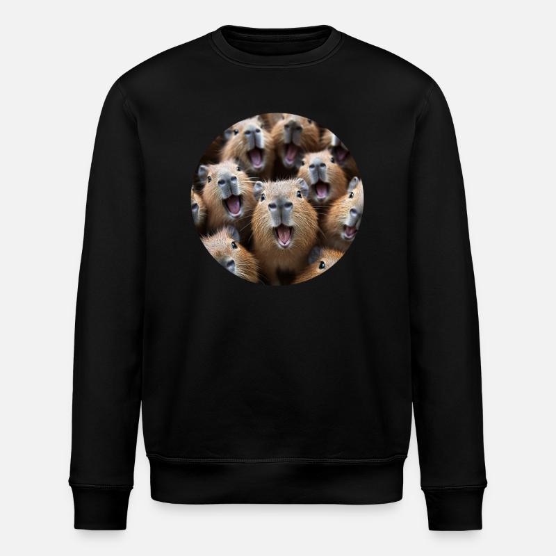 Wasserschwein - Stanley/Stella Unisex Bio-Sweatshirt ROLLER - Schwarz