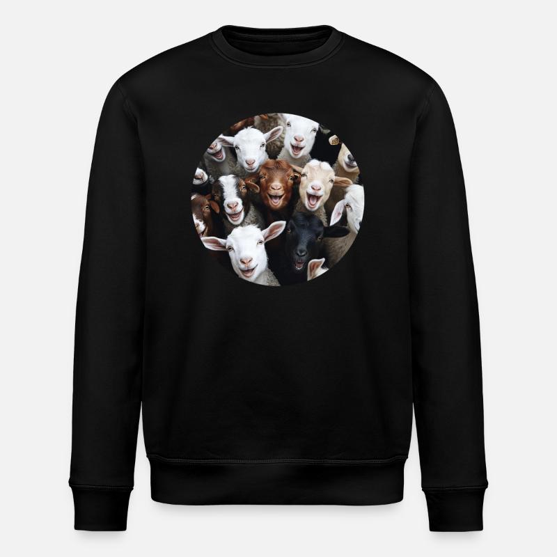 Ziege - Stanley/Stella Unisex Bio-Sweatshirt ROLLER - Schwarz