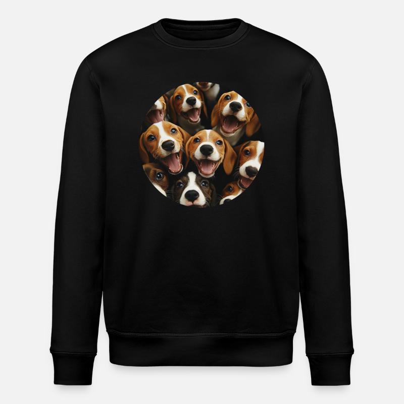 Beagle - Stanley/Stella Unisex Bio-Sweatshirt ROLLER - Schwarz