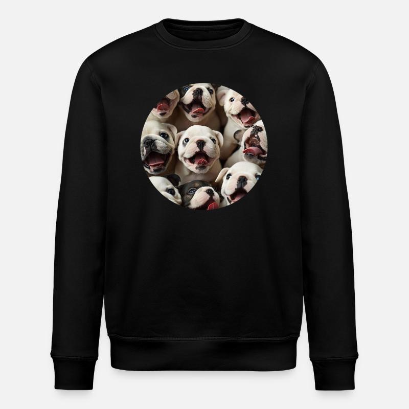 Bulldogge - Stanley/Stella Unisex Bio-Sweatshirt ROLLER - Schwarz
