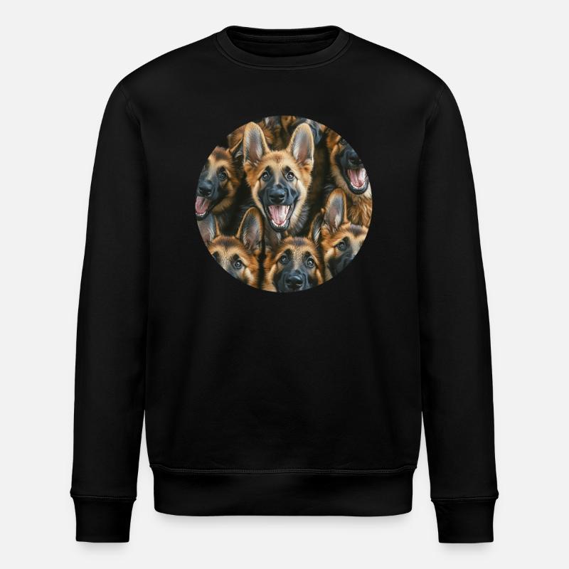 Deutscher Schäferhund - Stanley/Stella Unisex Bio-Sweatshirt ROLLER - Schwarz