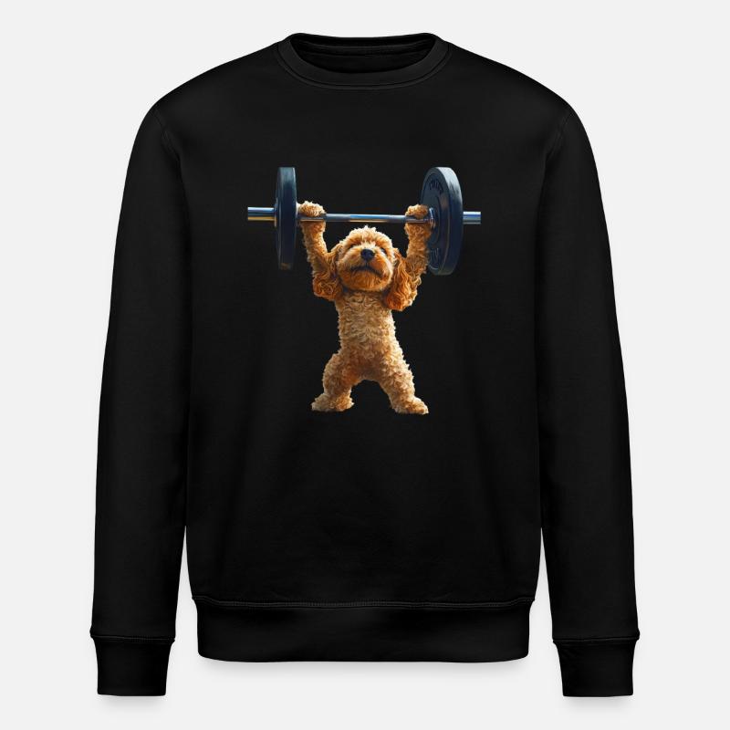 Cocker Spaniel - Stanley/Stella Unisex Bio-Sweatshirt ROLLER - Schwarz