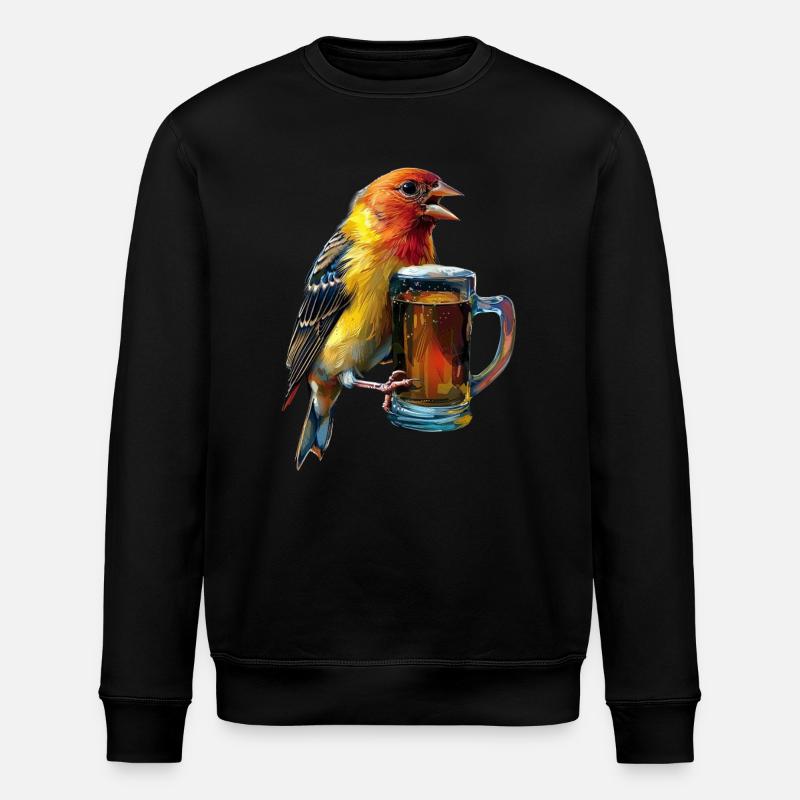 Finch Bird Bier - Stanley/Stella Unisex Bio-Sweatshirt ROLLER - Schwarz