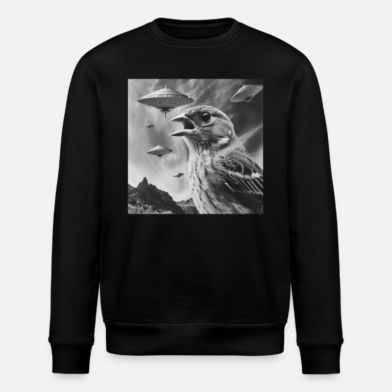 Finch Bird - Stanley/Stella Unisex Bio-Sweatshirt ROLLER - Schwarz