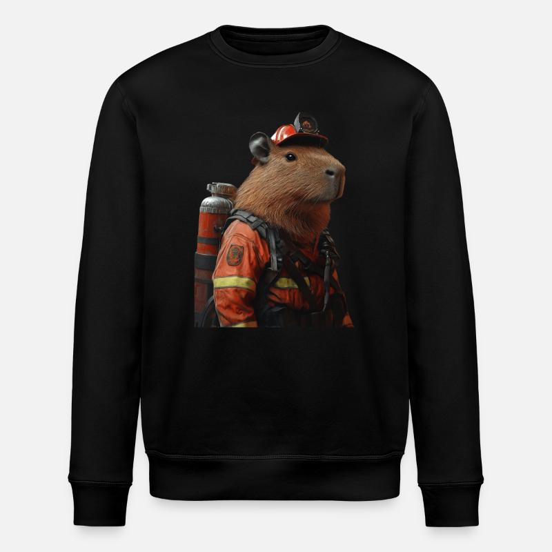 Wasserschwein - Stanley/Stella Unisex Bio-Sweatshirt ROLLER - Schwarz