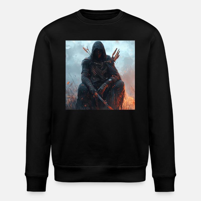 Indisch - Stanley/Stella Unisex Bio-Sweatshirt ROLLER - Schwarz