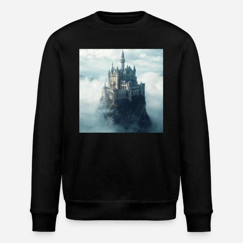 Mittelalterliche Burg - Stanley/Stella Unisex Bio-Sweatshirt ROLLER - Schwarz