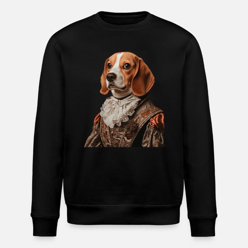 Beagle - Stanley/Stella Unisex Bio-Sweatshirt ROLLER - Schwarz