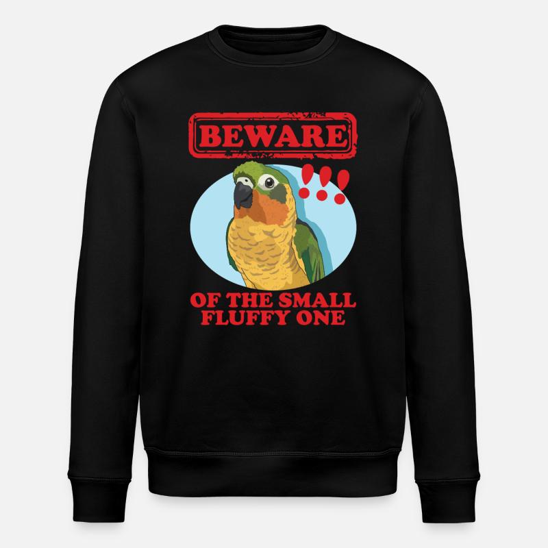 Conure Papageien Conures Geschenke - Stanley/Stella Unisex Bio-Sweatshirt ROLLER - Schwarz