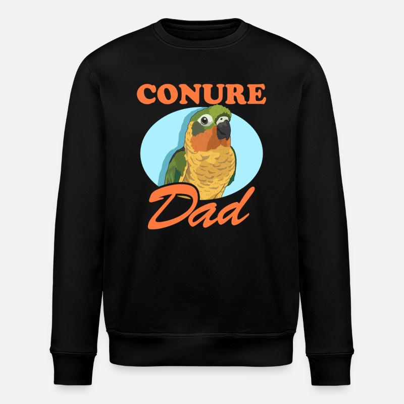 Conure Papa Perroquets Conures Cadeau - Sweat bio ROLLER Stanley/Stella Unisexe - noir