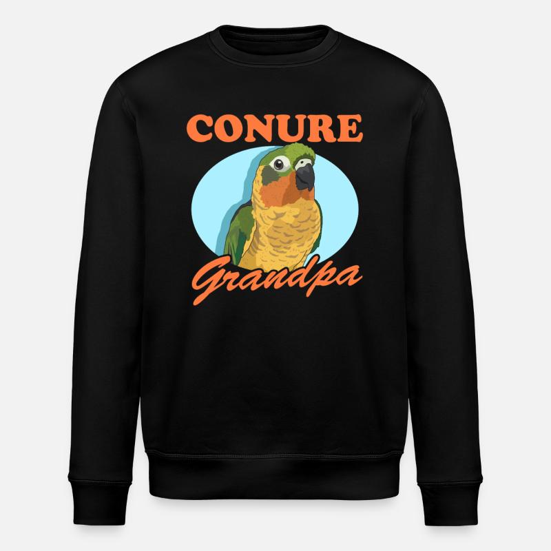 Conure Grand-père Perroquets Conures Cadeau - Sweat bio ROLLER Stanley/Stella Unisexe - noir