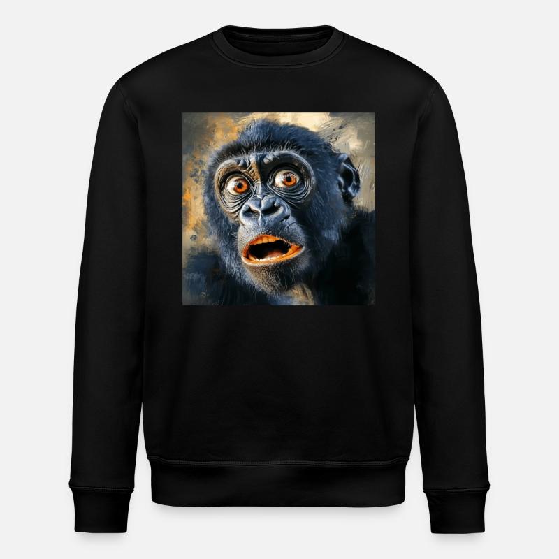 Gorilla - Stanley/Stella Unisex Bio-Sweatshirt ROLLER - Schwarz