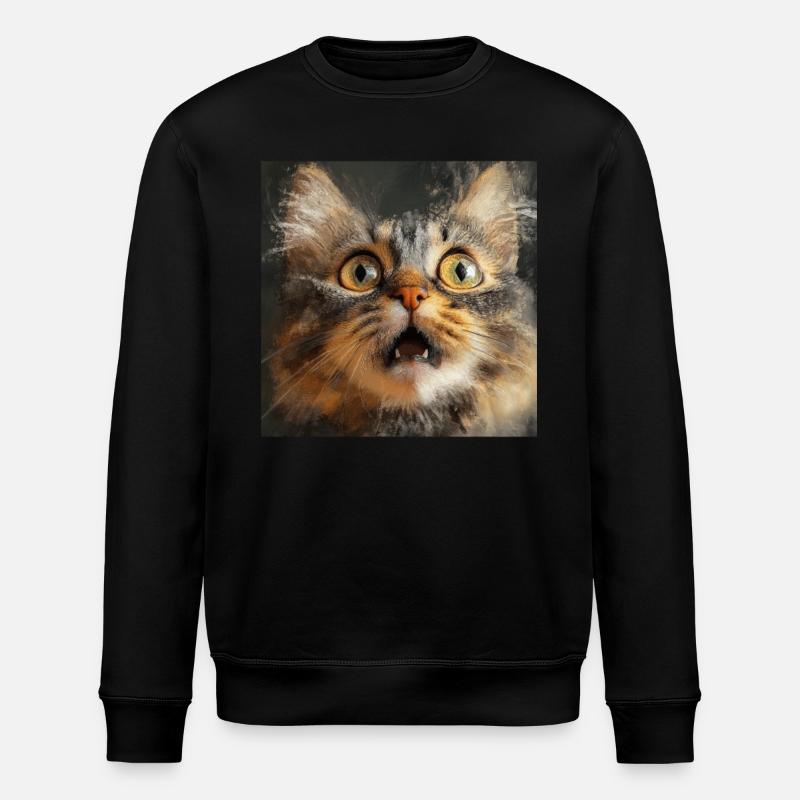 Maine Coon - Stanley/Stella Unisex Bio-Sweatshirt ROLLER - Schwarz