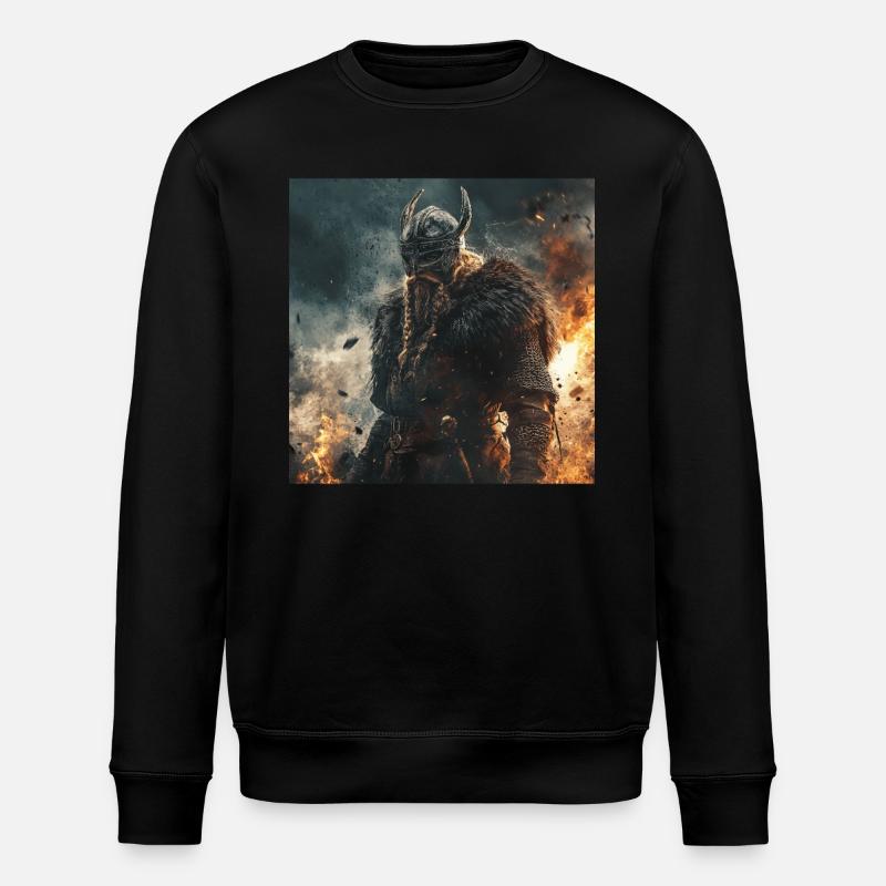 Wikinger - Stanley/Stella Unisex Bio-Sweatshirt ROLLER - Schwarz