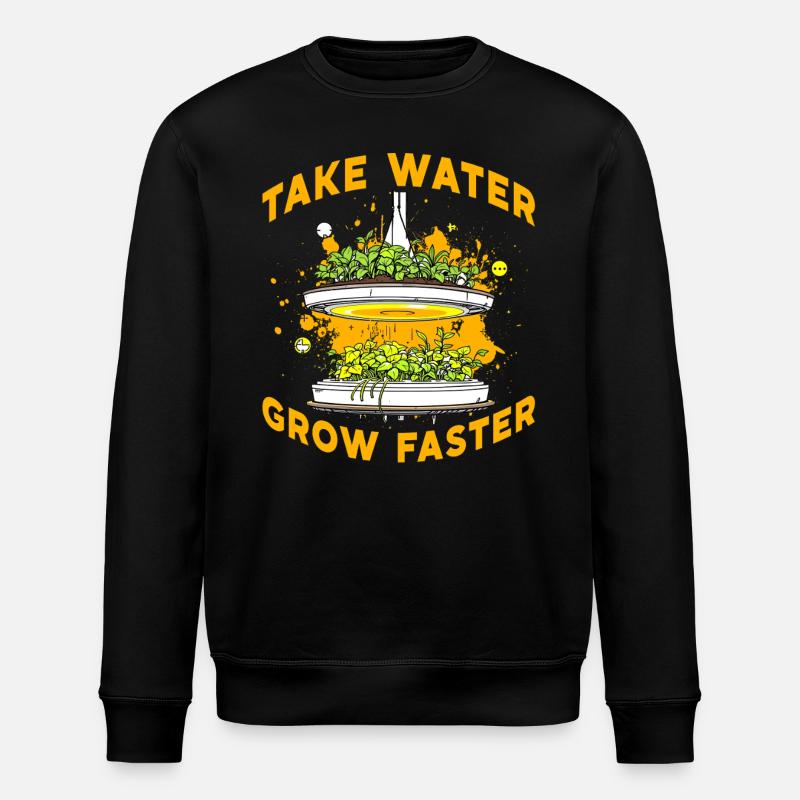 Prenez l’eau, poussez plus vite - Sweat bio ROLLER Stanley/Stella Unisexe - noir