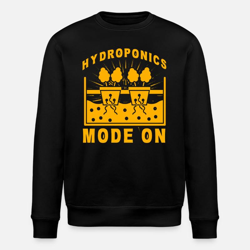 Hydroponics Mode On - Stanley/Stella ROLLER Unisex Organic Sweatshirt - black