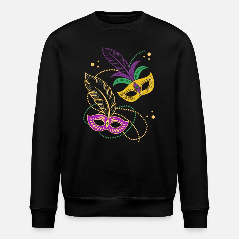 Mardi Gras - Carnaval - Masque - Cadeau - Sweat bio ROLLER Stanley/Stella Unisexe - noir