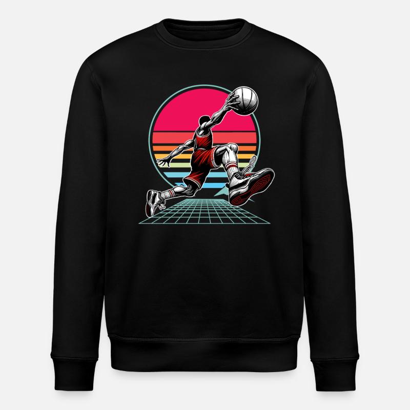 Basket-ball Joueurs de basket-ball - Sweat bio ROLLER Stanley/Stella Unisexe - noir