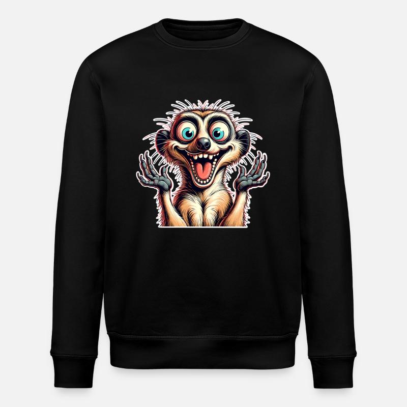 Erdmännchen - Stanley/Stella Unisex Bio-Sweatshirt ROLLER - Schwarz