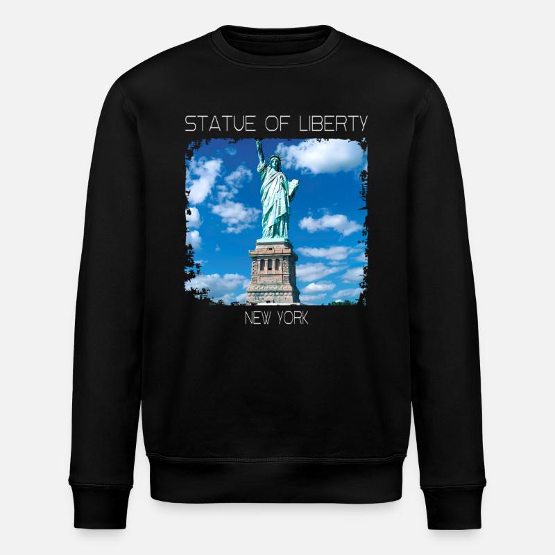 Freiheitsstatue - Stanley/Stella Unisex Bio-Sweatshirt ROLLER - Schwarz