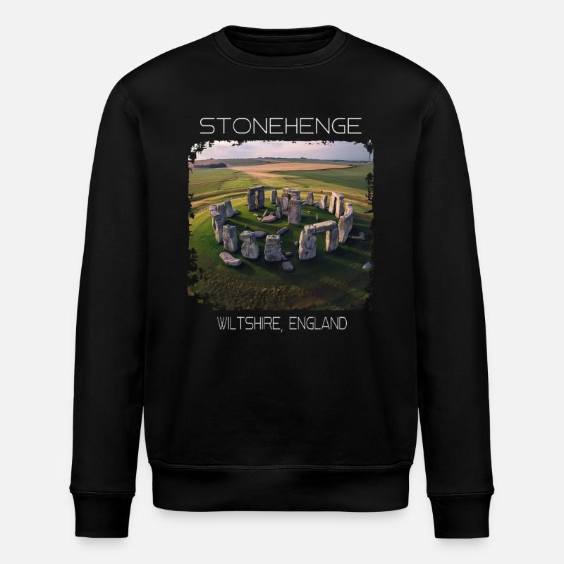 Stonehenge - Stanley/Stella Unisex Bio-Sweatshirt ROLLER - Schwarz