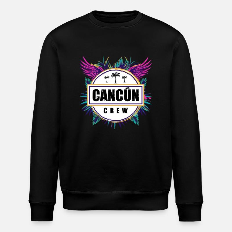 Cancun Crew Tropical - Sweat bio ROLLER Stanley/Stella Unisexe - noir