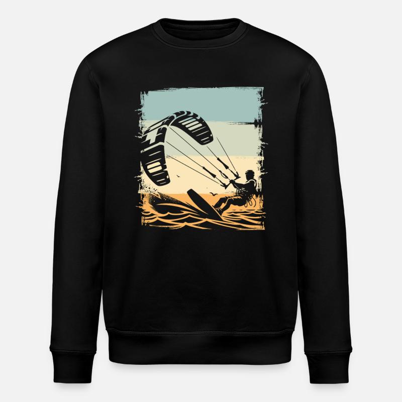 Kitesurf Kitesurfer Kiteboard - Sweat bio ROLLER Stanley/Stella Unisexe - noir