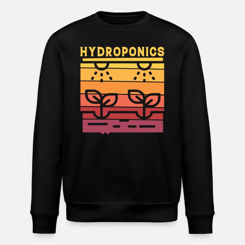 Hydroponics - Stanley/Stella ROLLER Unisex Organic Sweatshirt - black